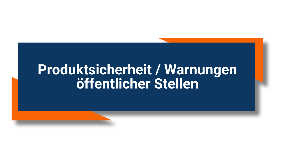 Produktsicherheit